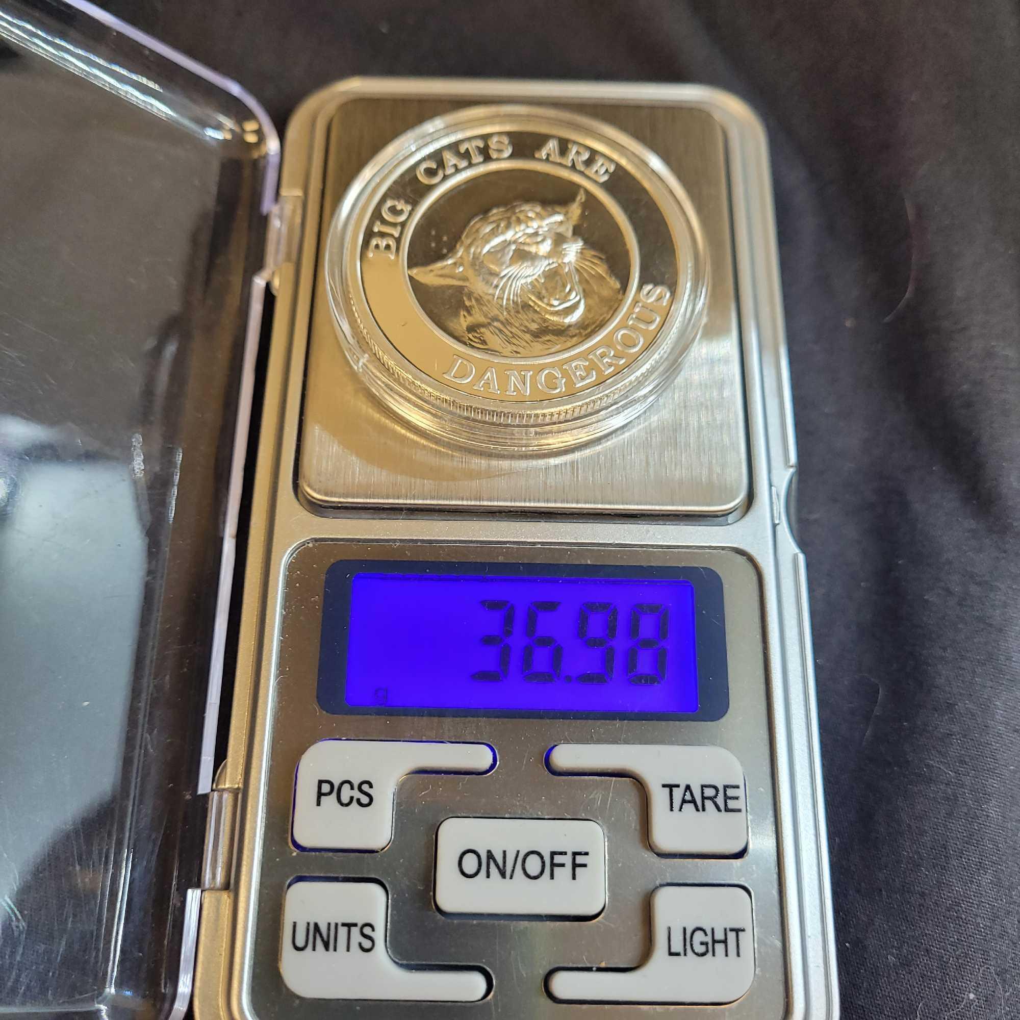 1 Troy Ounce .999 Fine Silver A Little Pussy Never Hurt Anyone Naughty Silver Coin