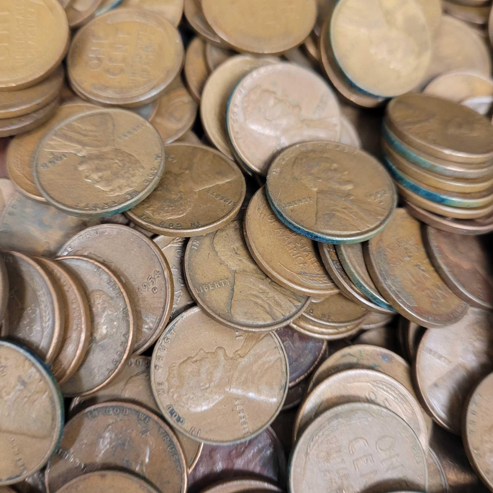 5 Troy Pounds of Wheat Cents, Unsearched, Unsorted, Guaranteed to Contain a 1909 & Indian Head Cent