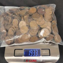5 Troy Pounds of Wheat Cents, Unsearched, Unsorted, Guaranteed to Contain a 1909 & Indian Head Cent