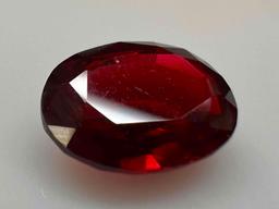 Alluring Blood Red 4.6ct Oval Cut Ruby Gemstone