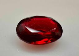 Alluring Blood Red 4.6ct Oval Cut Ruby Gemstone