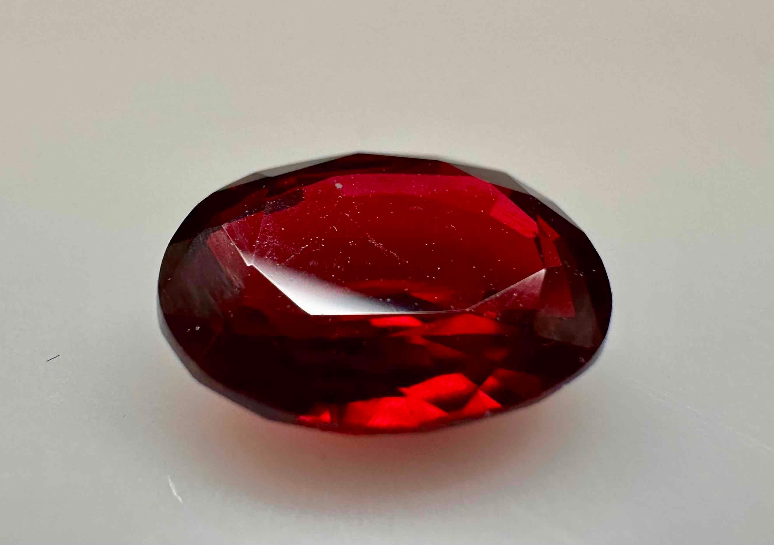 Alluring Blood Red 4.6ct Oval Cut Ruby Gemstone