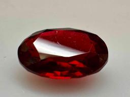 Alluring Blood Red 4.6ct Oval Cut Ruby Gemstone