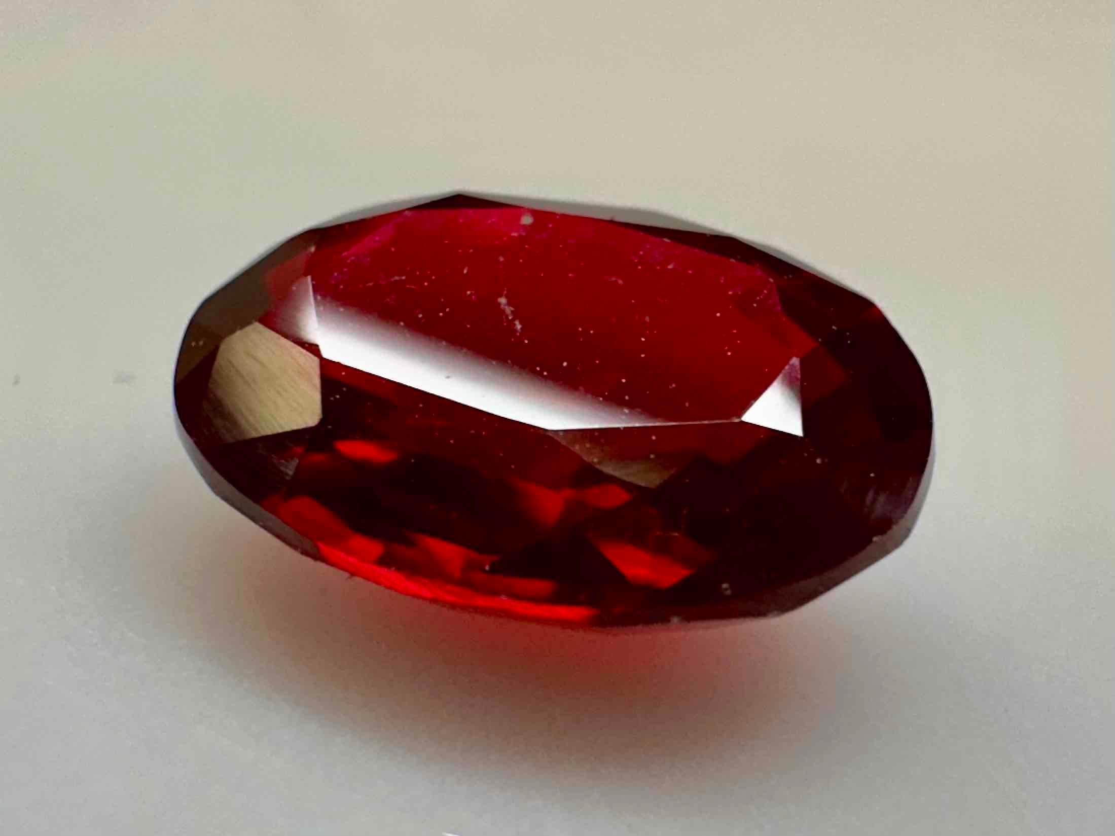 Alluring Blood Red 4.6ct Oval Cut Ruby Gemstone
