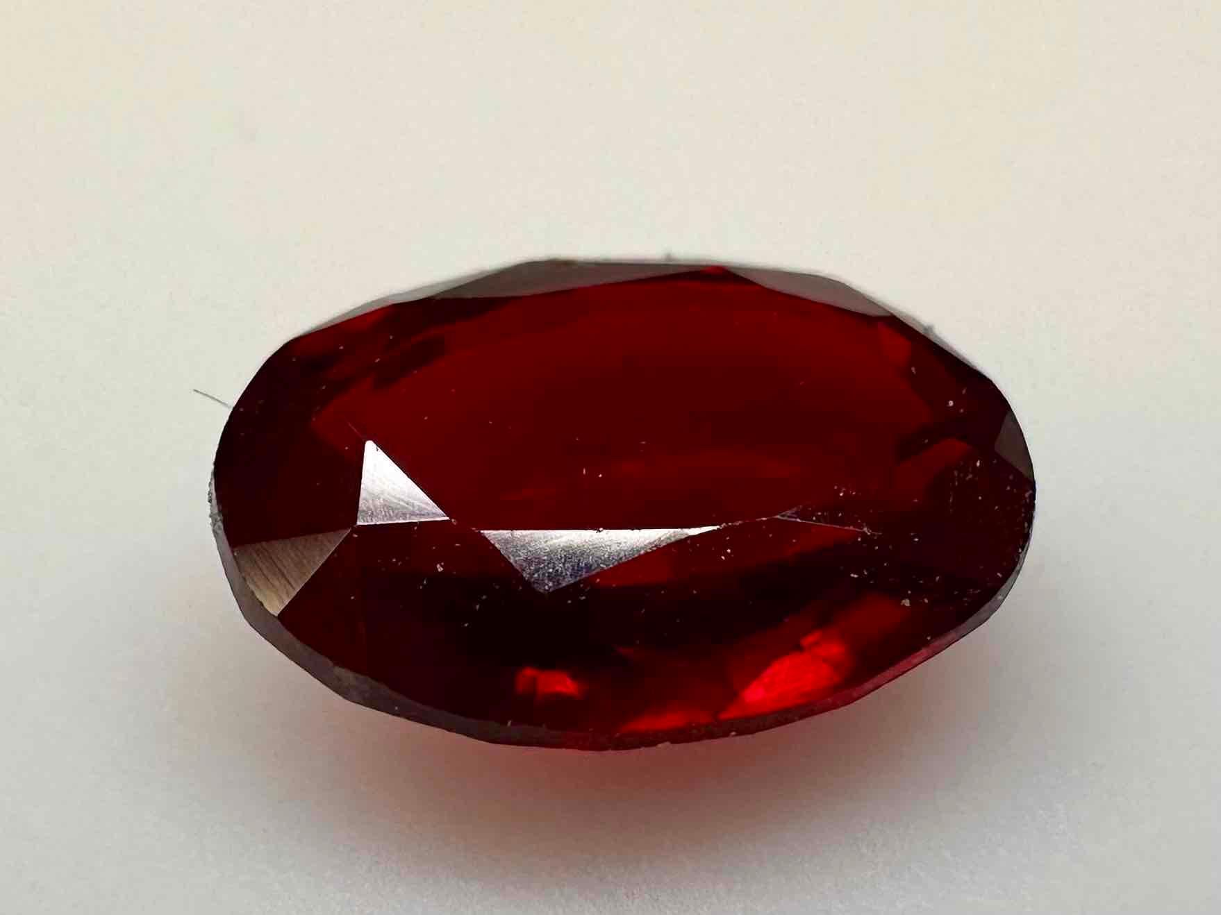 Alluring Blood Red 4.6ct Oval Cut Ruby Gemstone