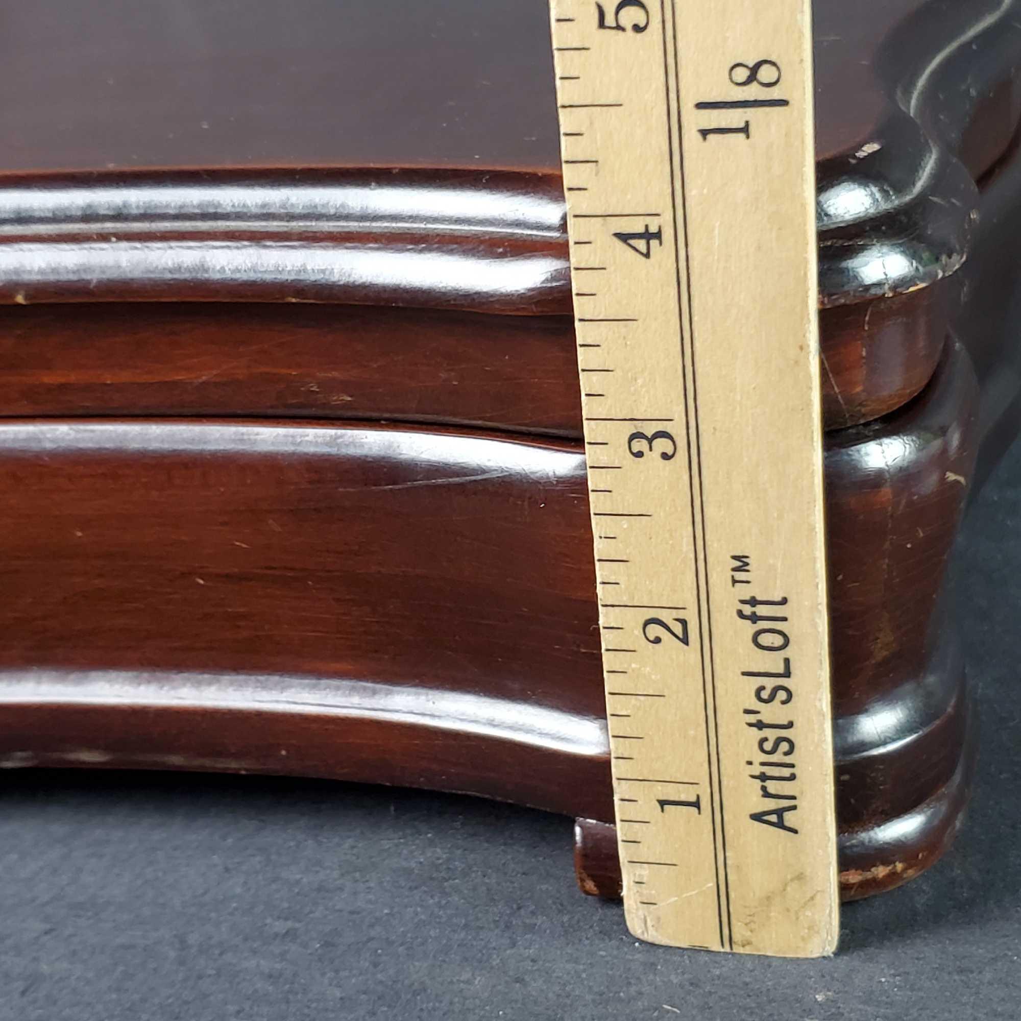 wooden silverware case with Community Silverplate flatware