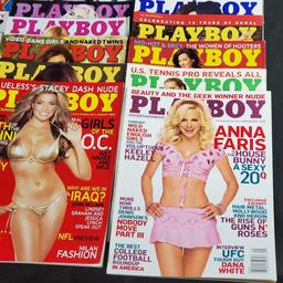 Box of Playboy adult magazines 2003-2019 approx. 60