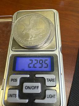 2x 1 Oz .999 Fine Titanium Walking Liberty Bullion Coins 2.29 oz