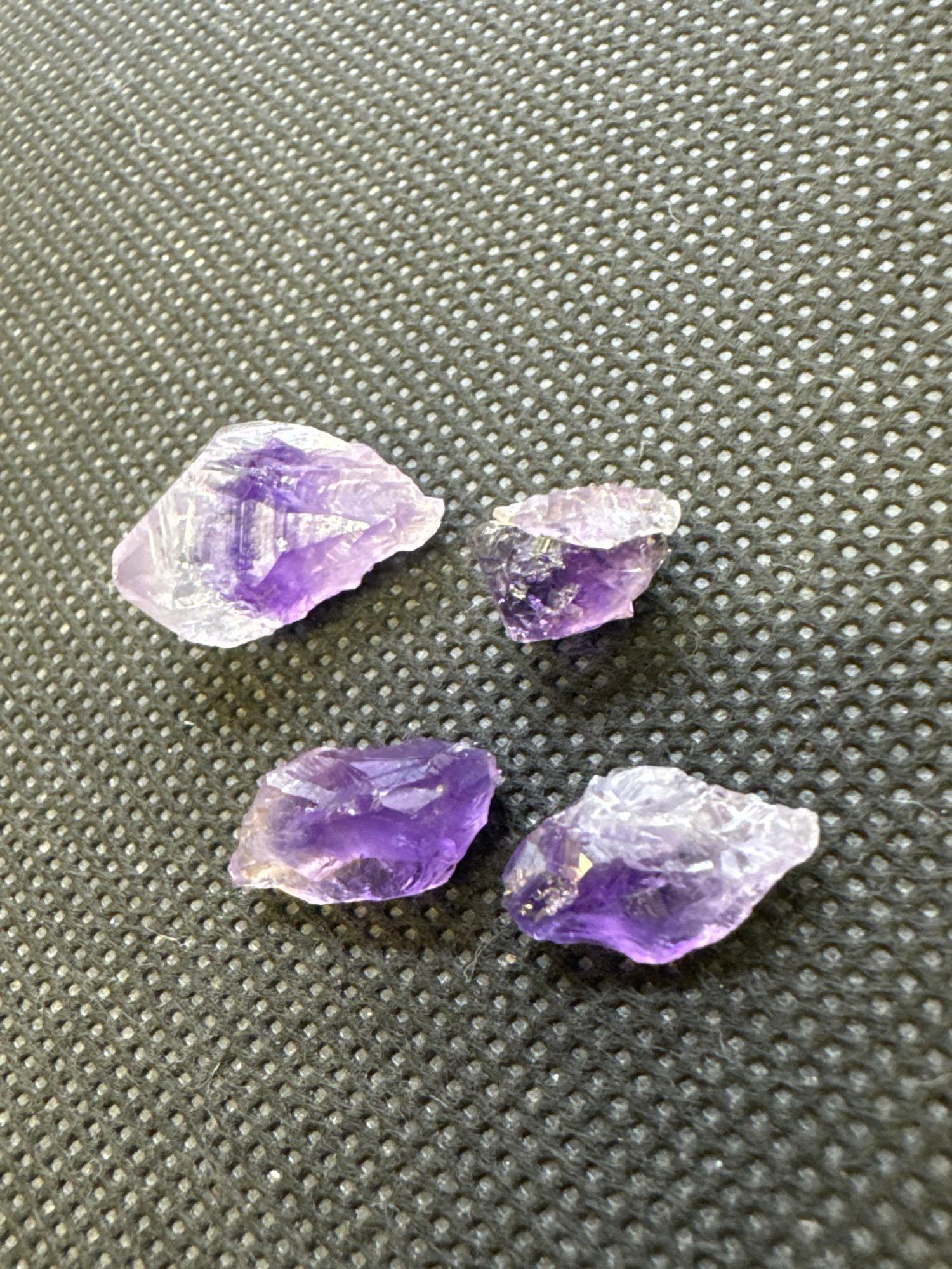 Raw Uncut Purple Amethyst Gemstone 22.15 CT