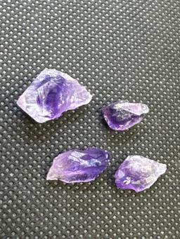 Raw Uncut Purple Amethyst Gemstone 22.15 CT