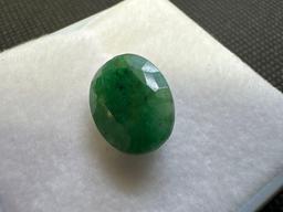 Oval Cut Green Emerald Gemstone 5.50ct