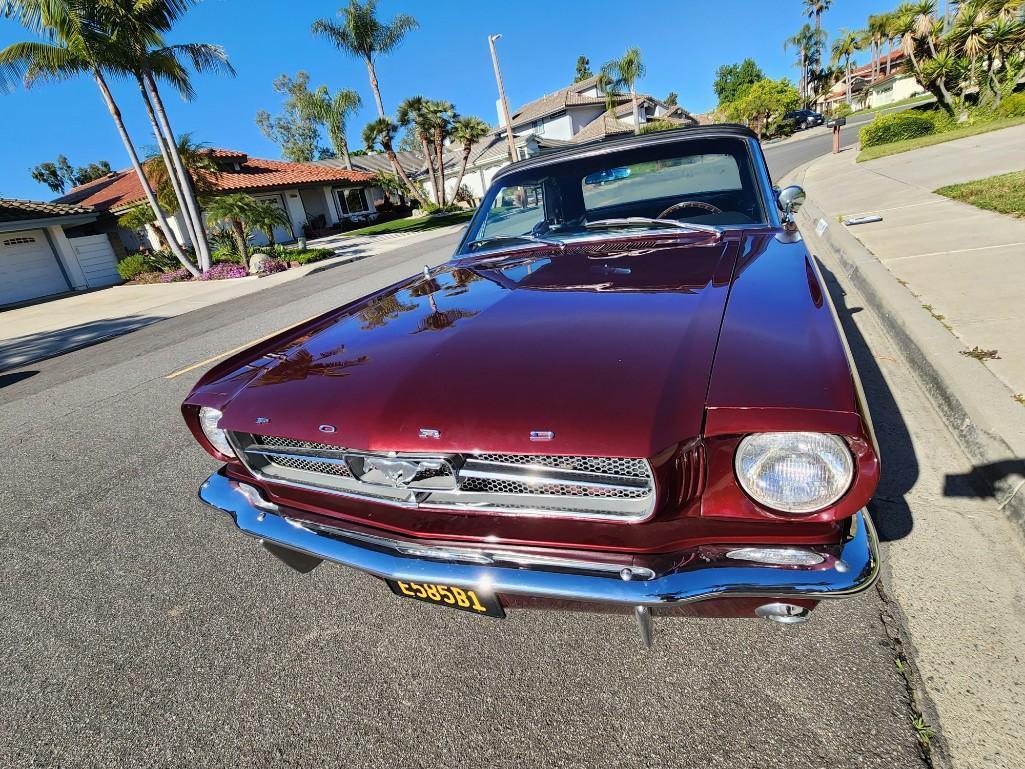 Running 1965 Convertible Ford Mustang Straight 6 cyl 200 CI VIN 5F08T711146