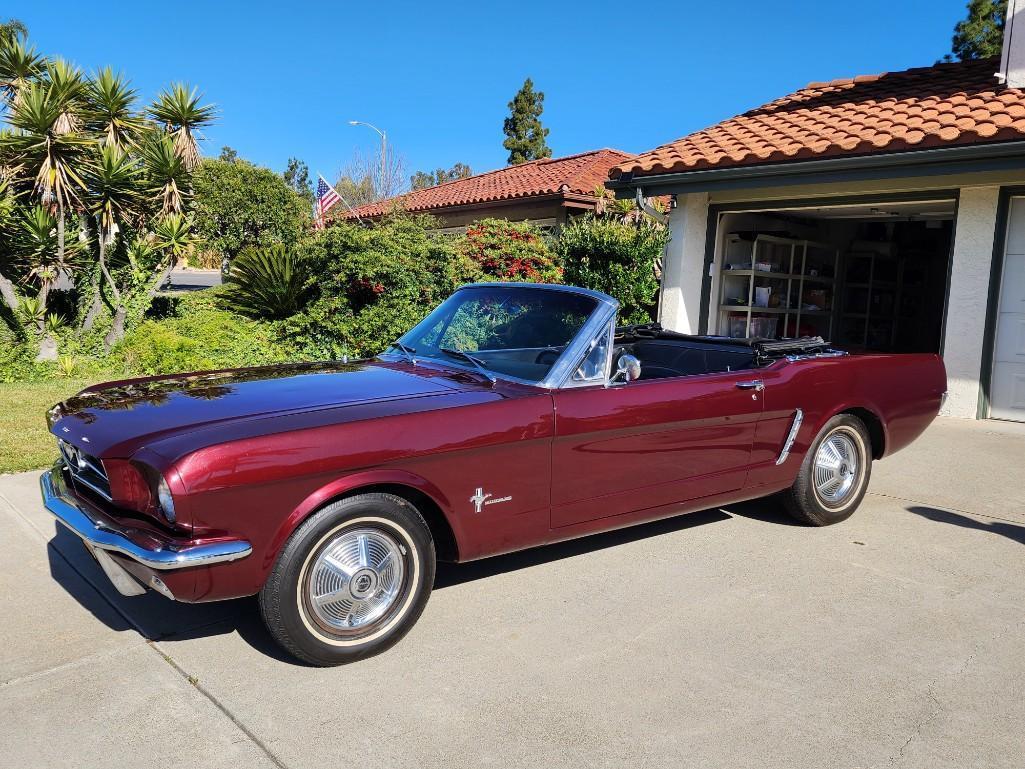 Running 1965 Convertible Ford Mustang Straight 6 cyl 200 CI VIN 5F08T711146