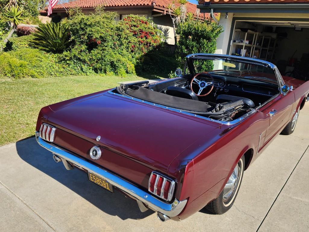 Running 1965 Convertible Ford Mustang Straight 6 cyl 200 CI VIN 5F08T711146