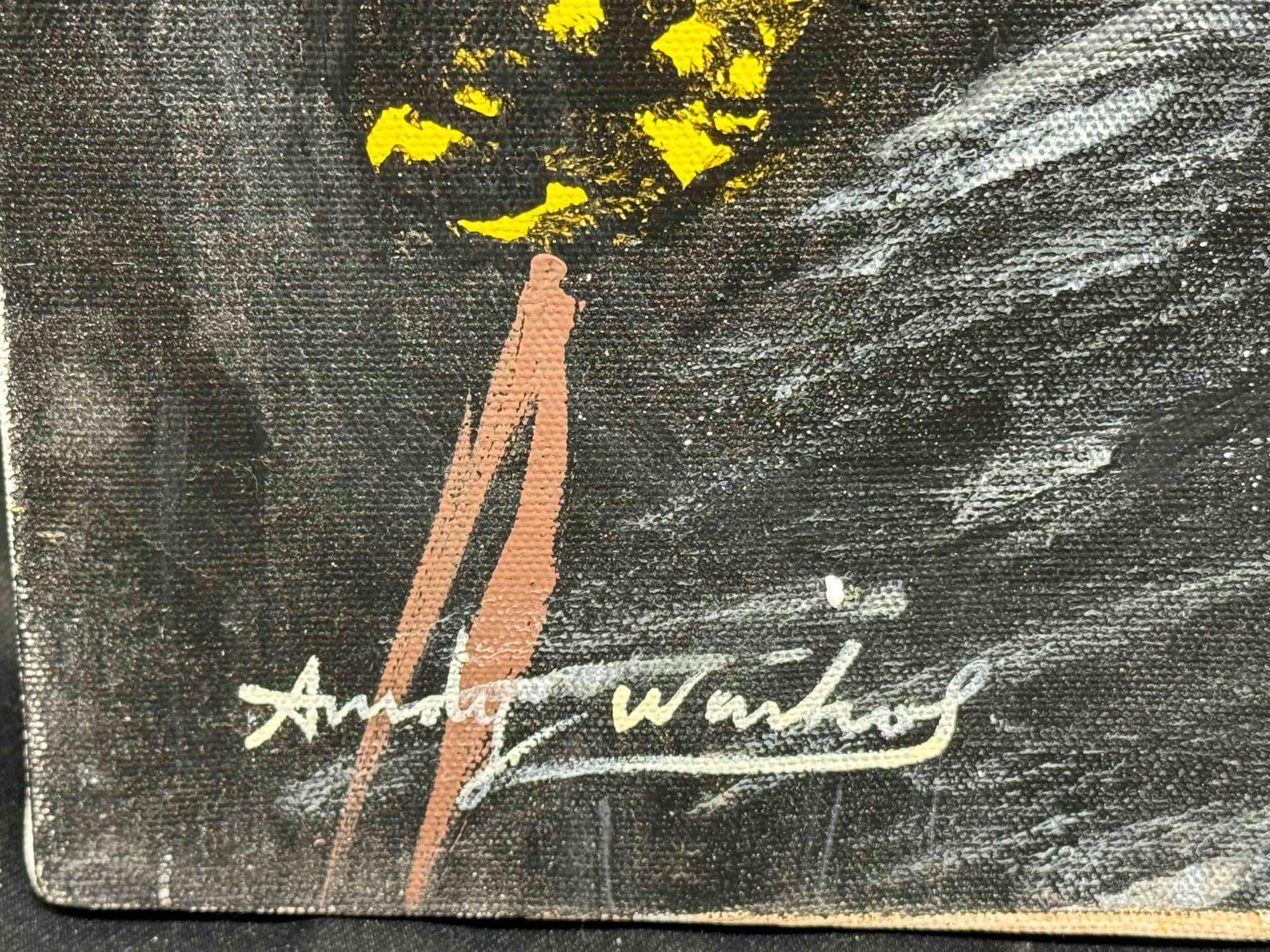 Andy Warhol Drag queen 1975 Signed AW Certification Paint on Canvas