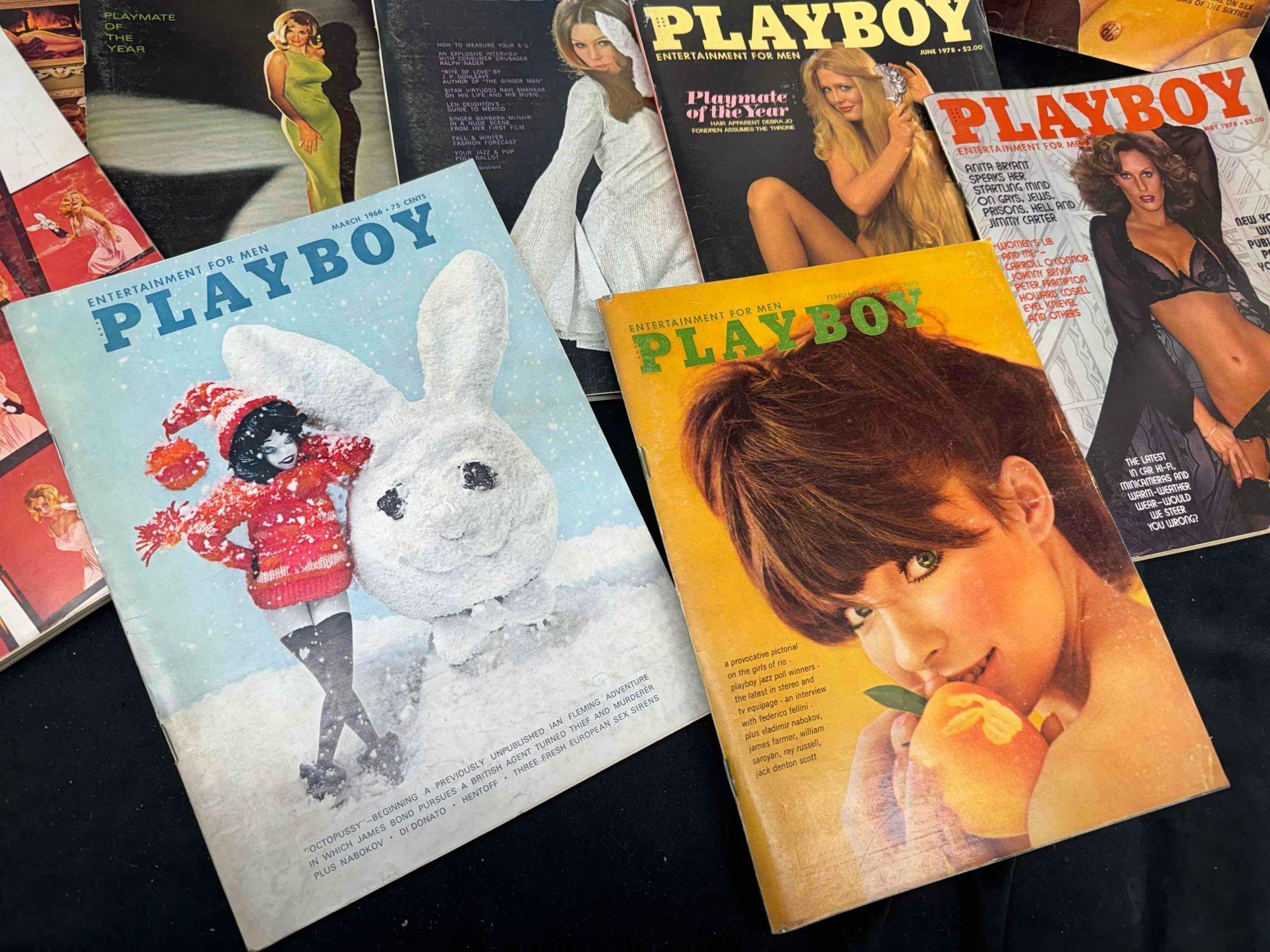 15 Vintage playboy Magazines 1960s-1970s Centerfolds