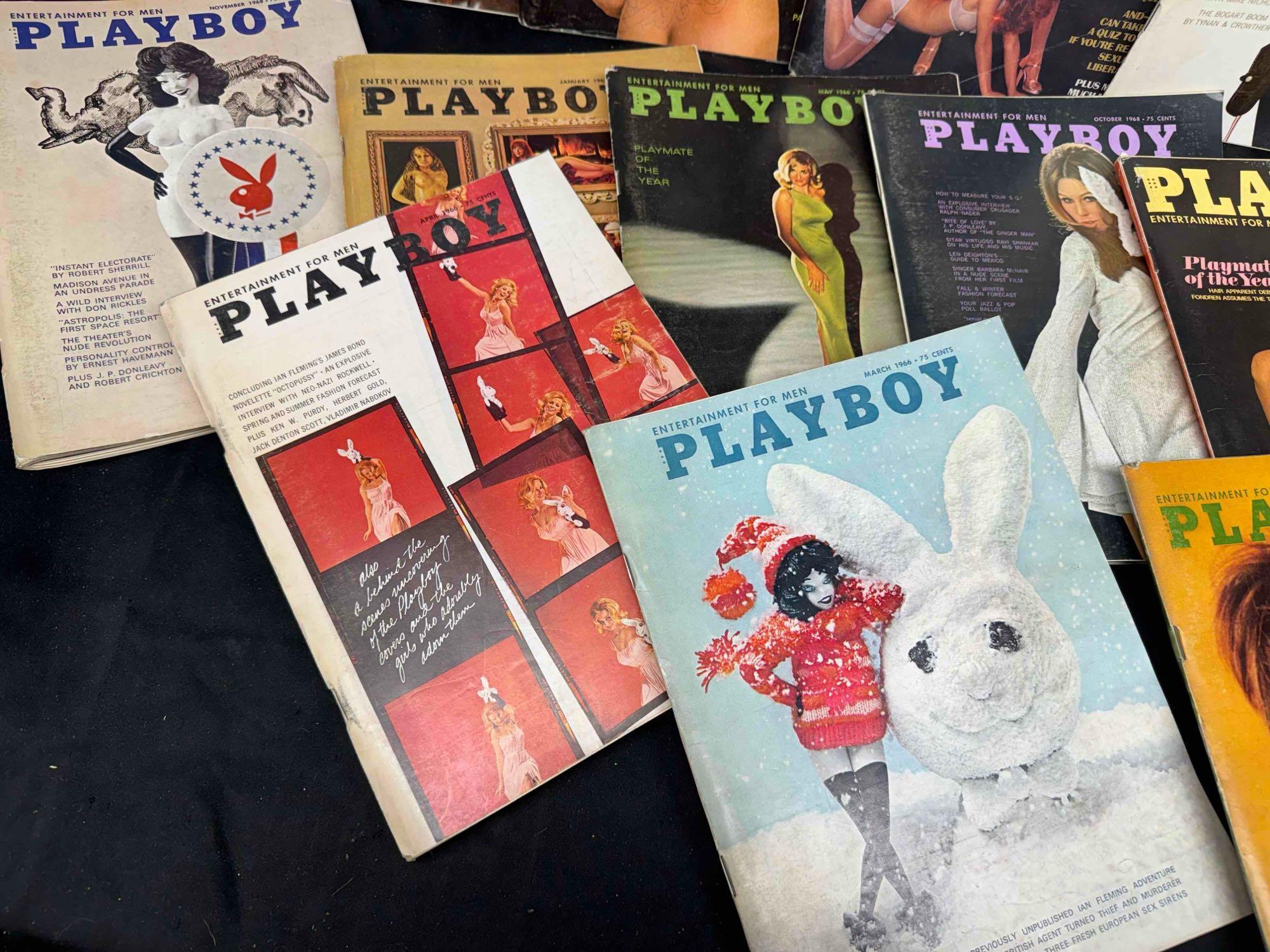 15 Vintage playboy Magazines 1960s-1970s Centerfolds