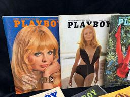 15 Vintage Playboy Magazines 1960s-1970s Centerfolds