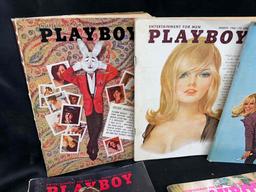12 Vintage 1960s-1970s Playboy Magazines Fifteenth Anniversary Centerfolds
