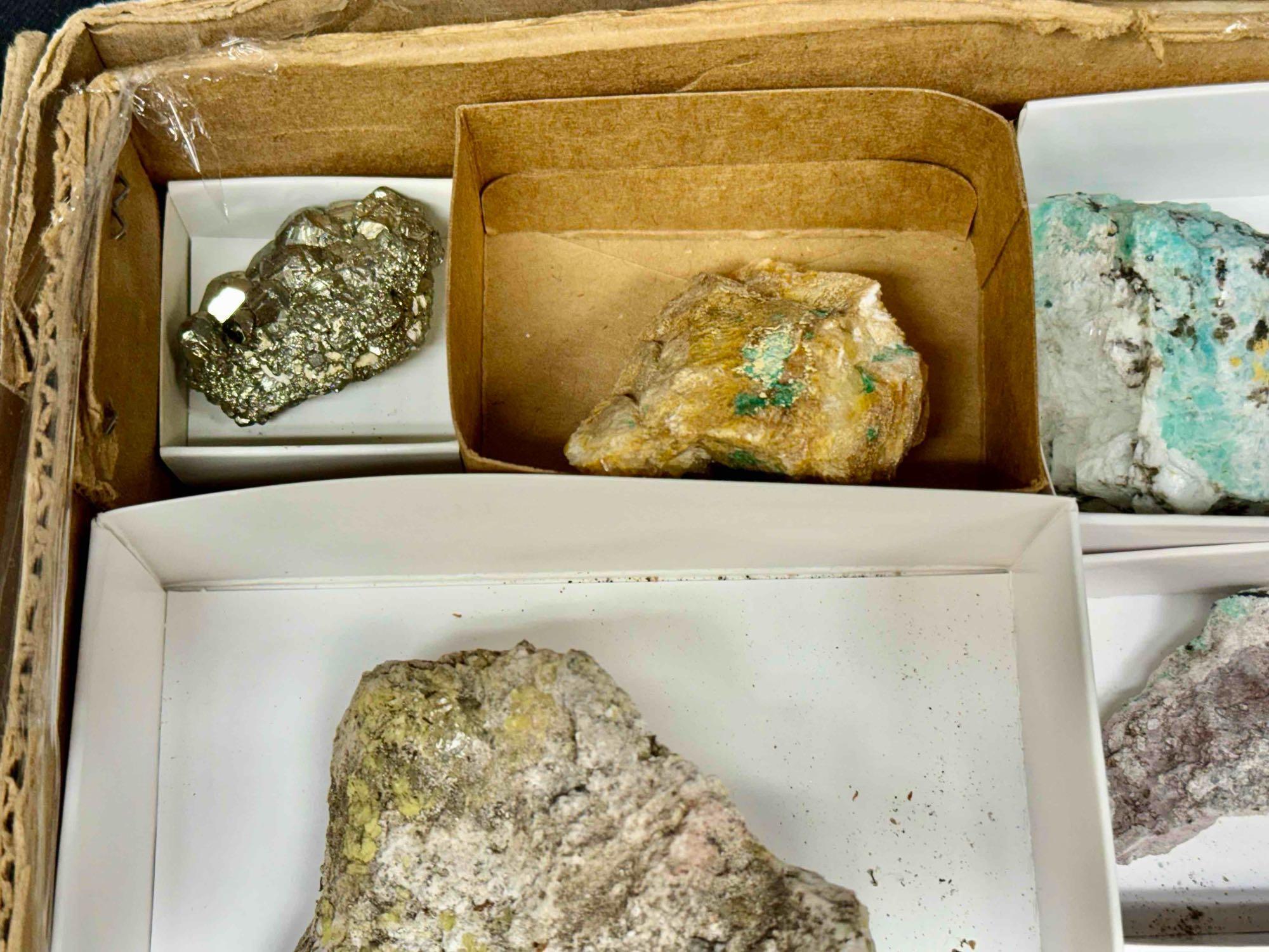 Flat of Assorted Mineral Specimens