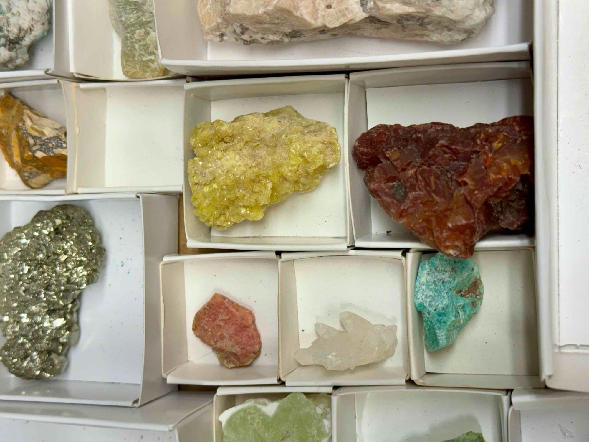 Flat of Assorted Mineral Specimens