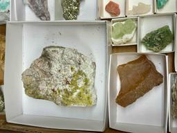 Flat of Assorted Mineral Specimens