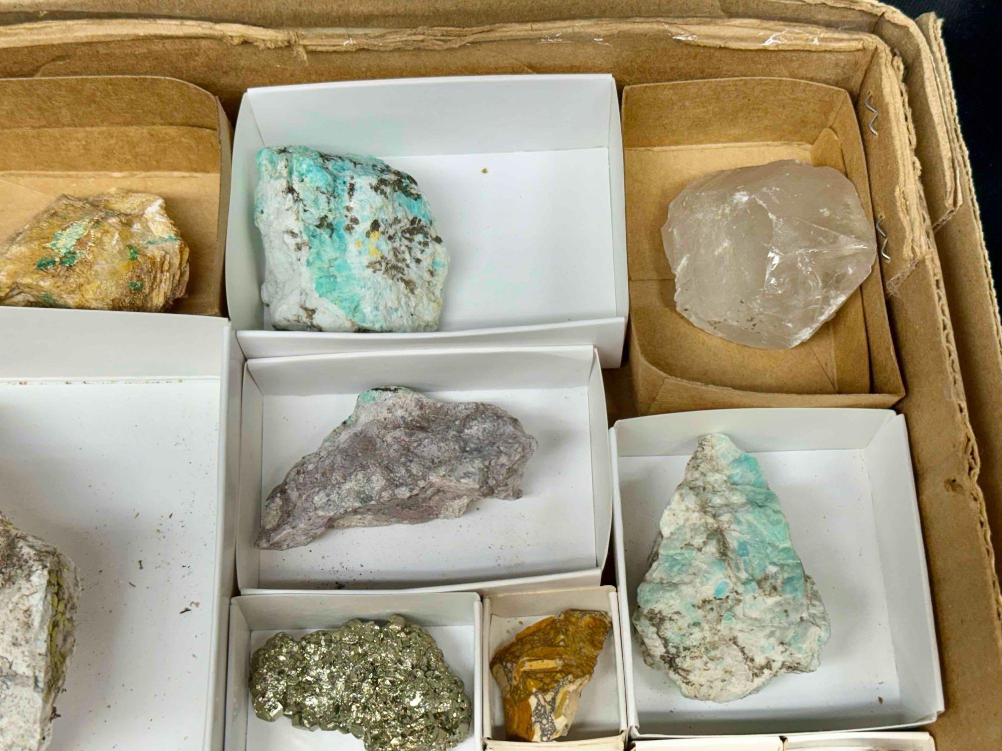 Flat of Assorted Mineral Specimens