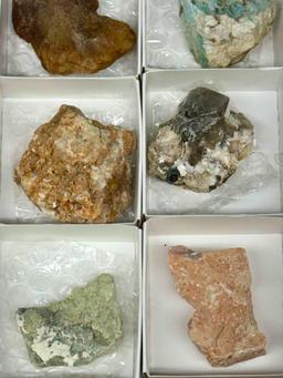 Flat of Assorted Mineral Specimens