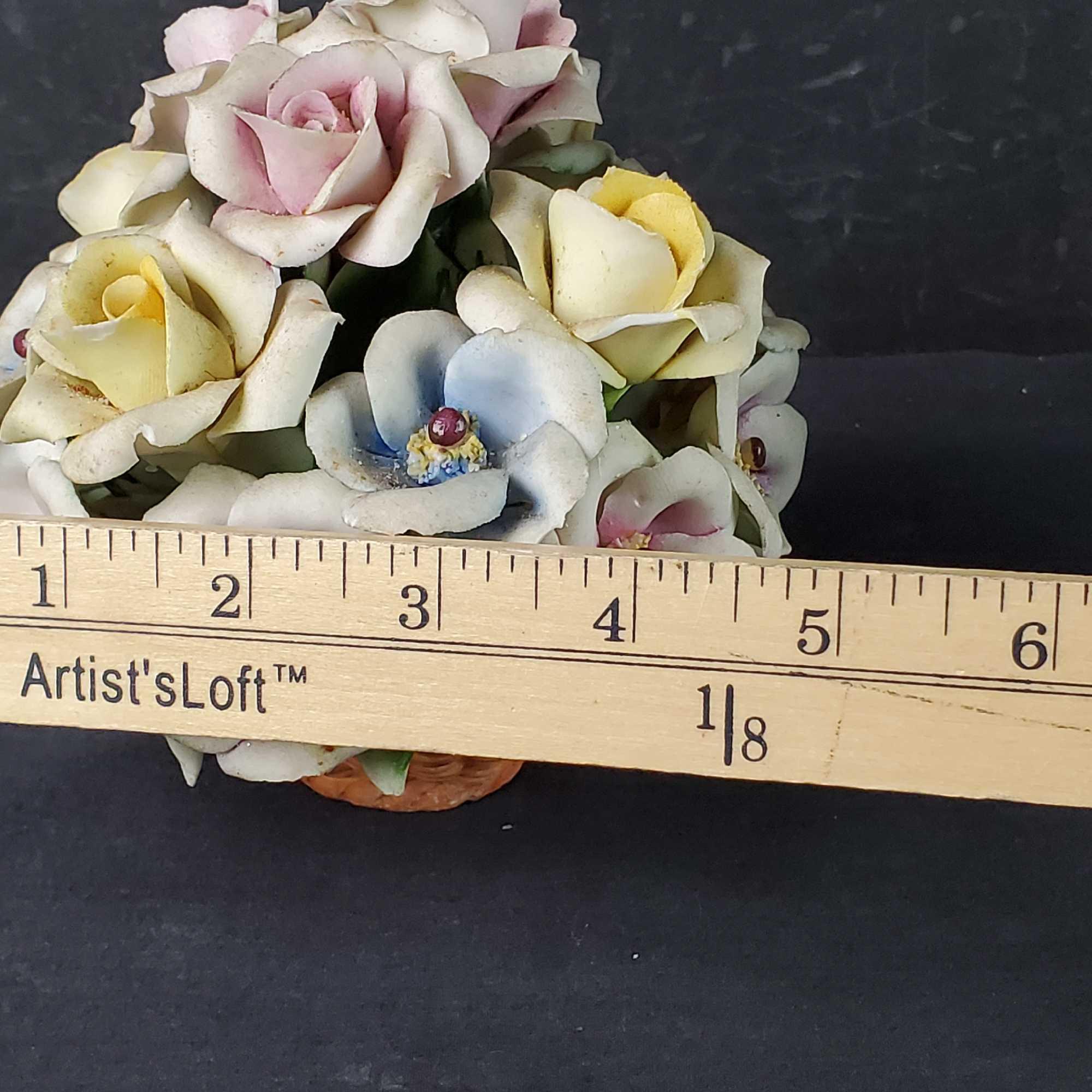 Royal Daulton figure floral jewelry box Savastano Bouquet Giuseppe Armani figure signed