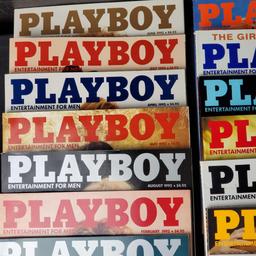 Box of approx. 18 Playboy adult entertainment magazines 1991-1995