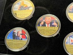 24k Gold Plated Trump Coins