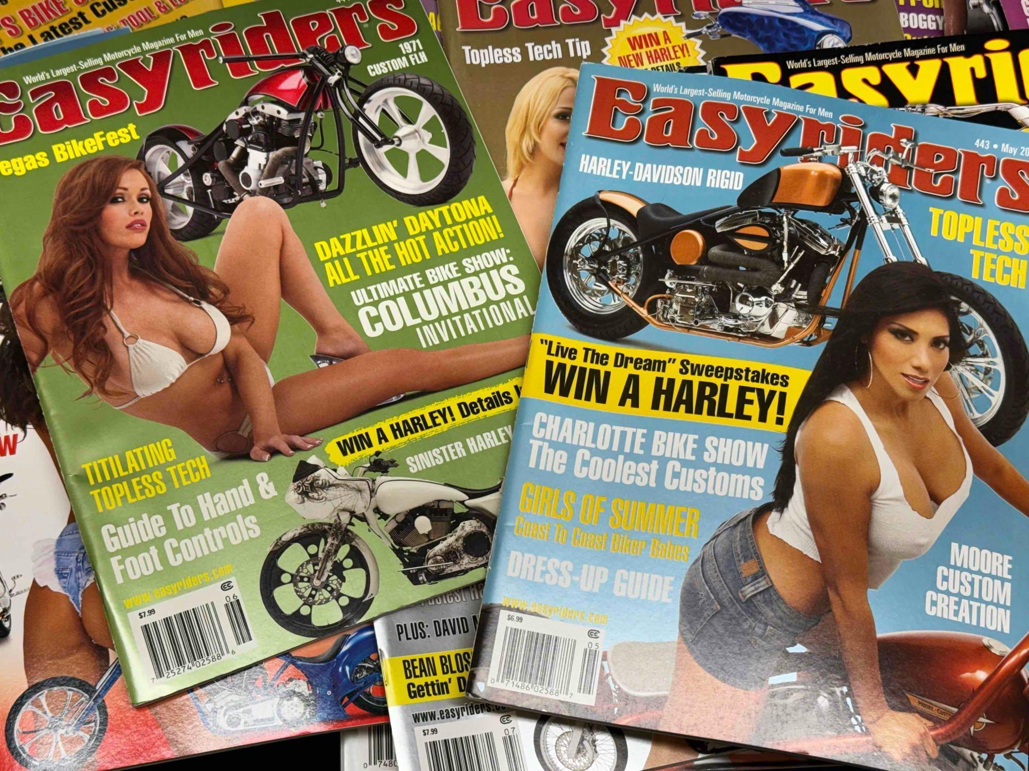 Approximately 40 Easyriders Motorcycle Magazines