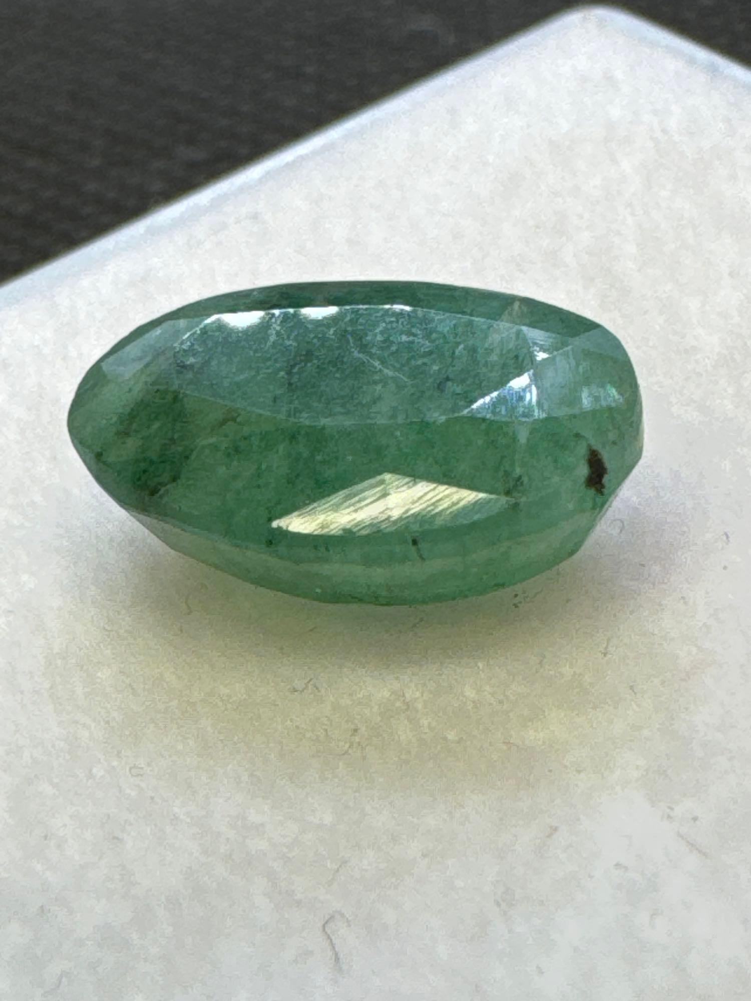 Oval Cut Green Emerald Gemstone 5.60ct