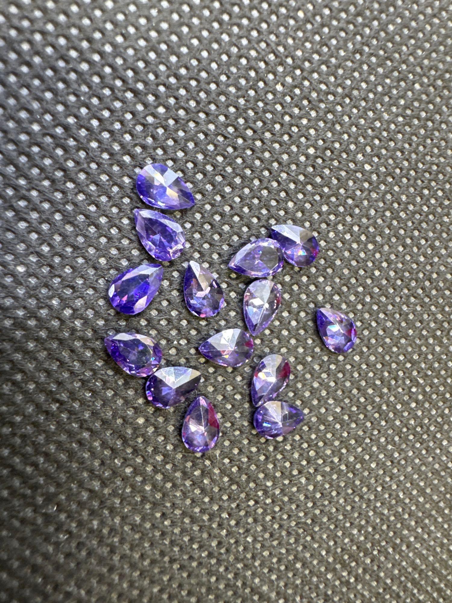 Fantasy Gemstones Purple Pair Cut 7.95ct