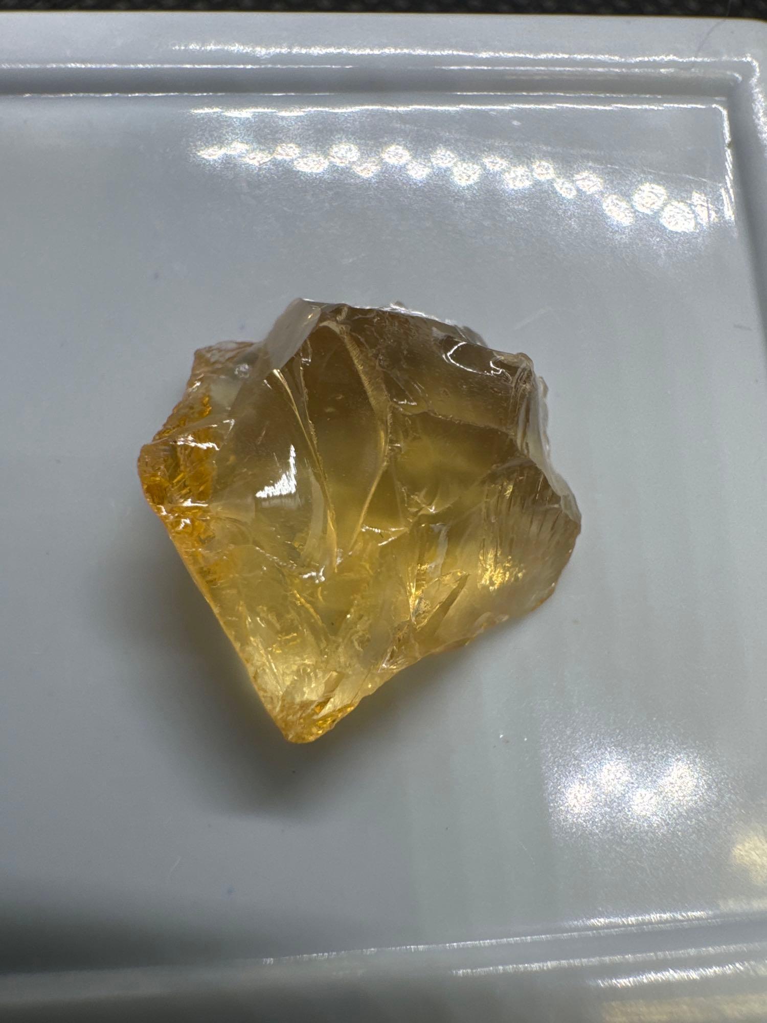 Yellow Citrine Gemstone 8.10 Ct