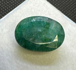 Oval Cut Green Emerald Gemstone 16.30ct