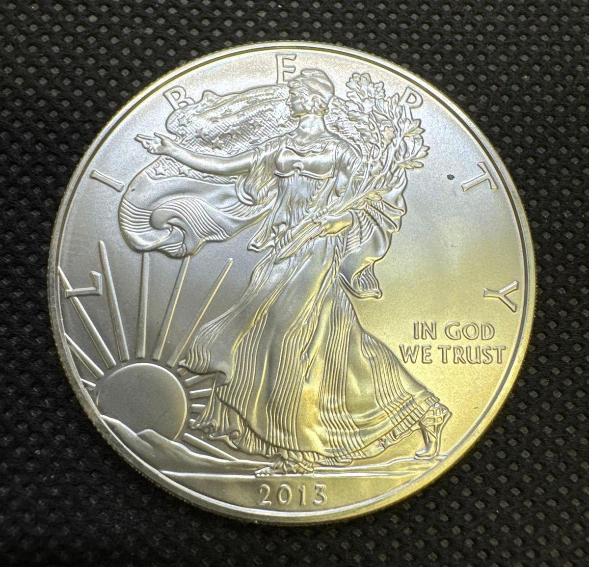 2013 American Eagle Walking Liberty 1 Troy Oz .999 Fine Silver Bullion Coin