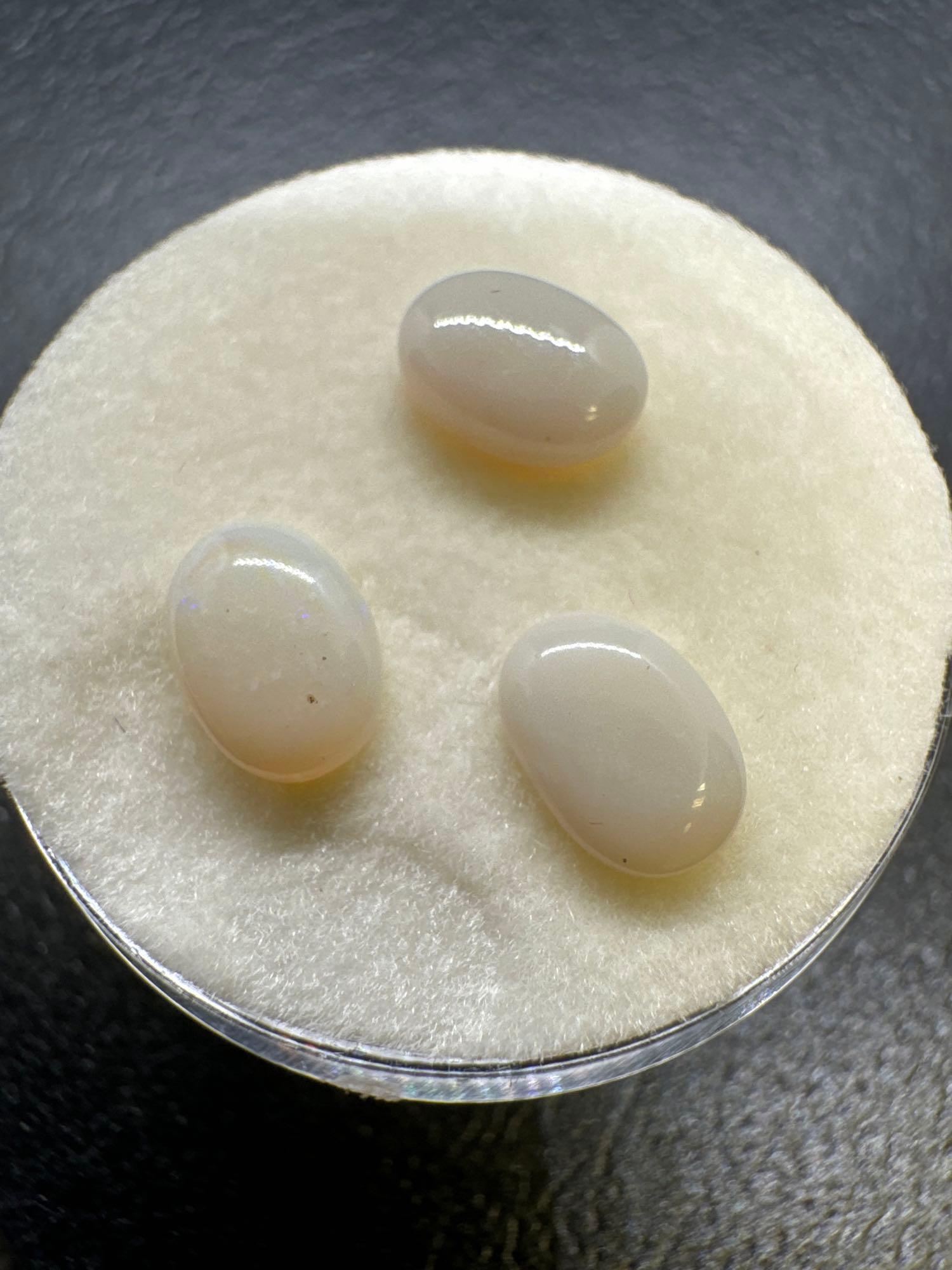 Stunning White Opal Gemstones 1.50ct