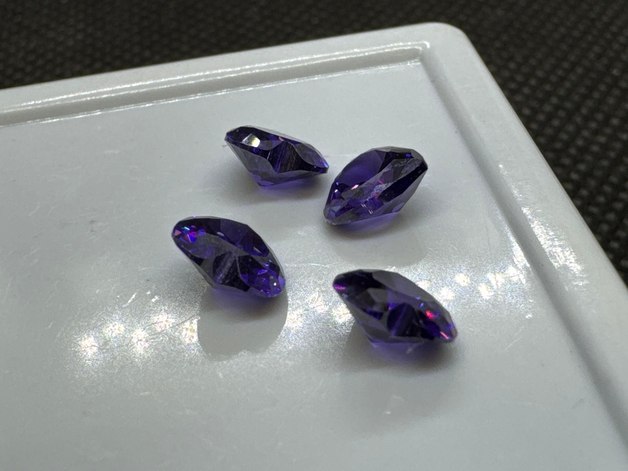 Purple Heart Cut Tourmaline Gemstones 5.15ct