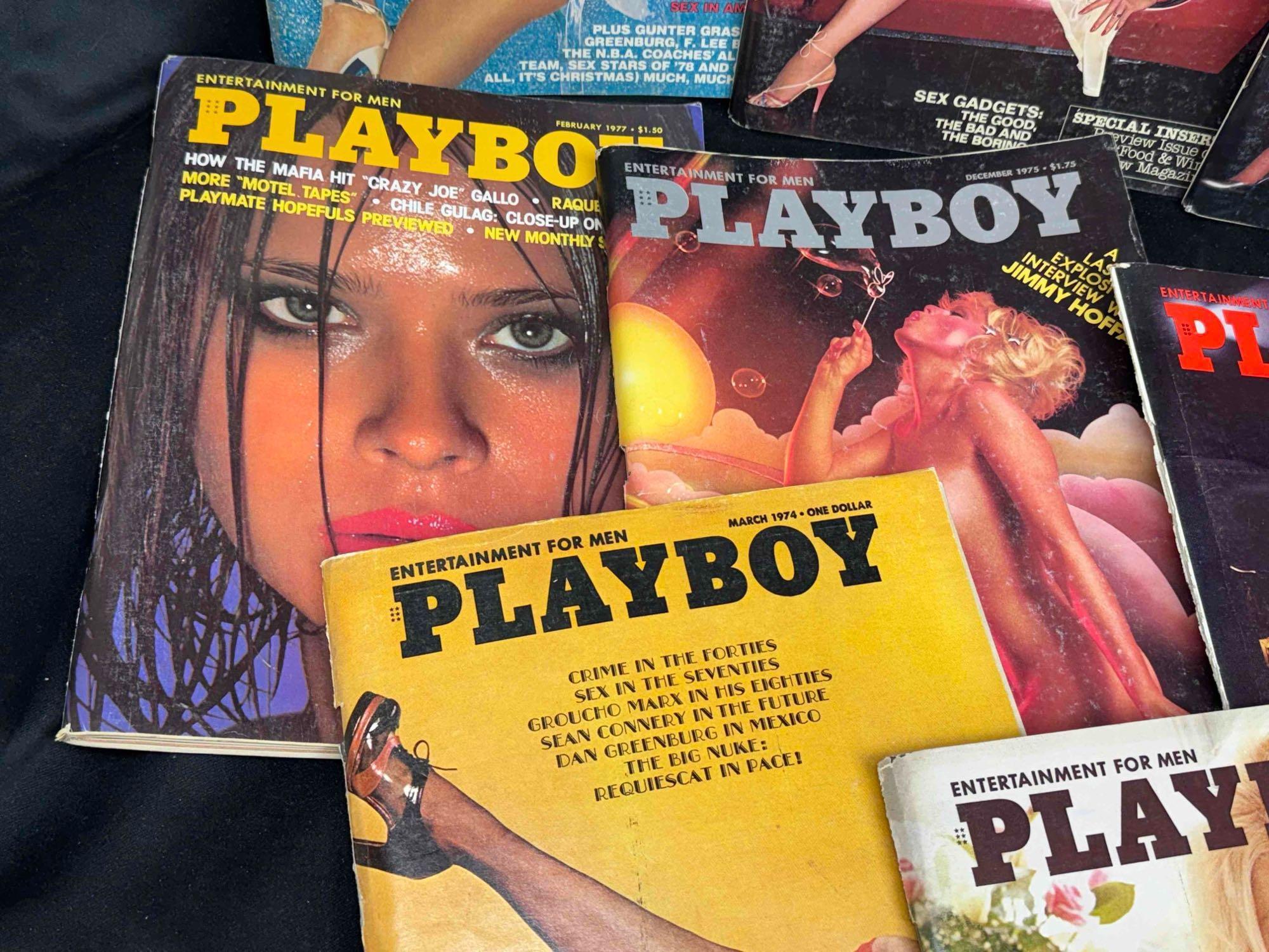 17 Vintage playboy magazines 1974-1978 Centerfolds