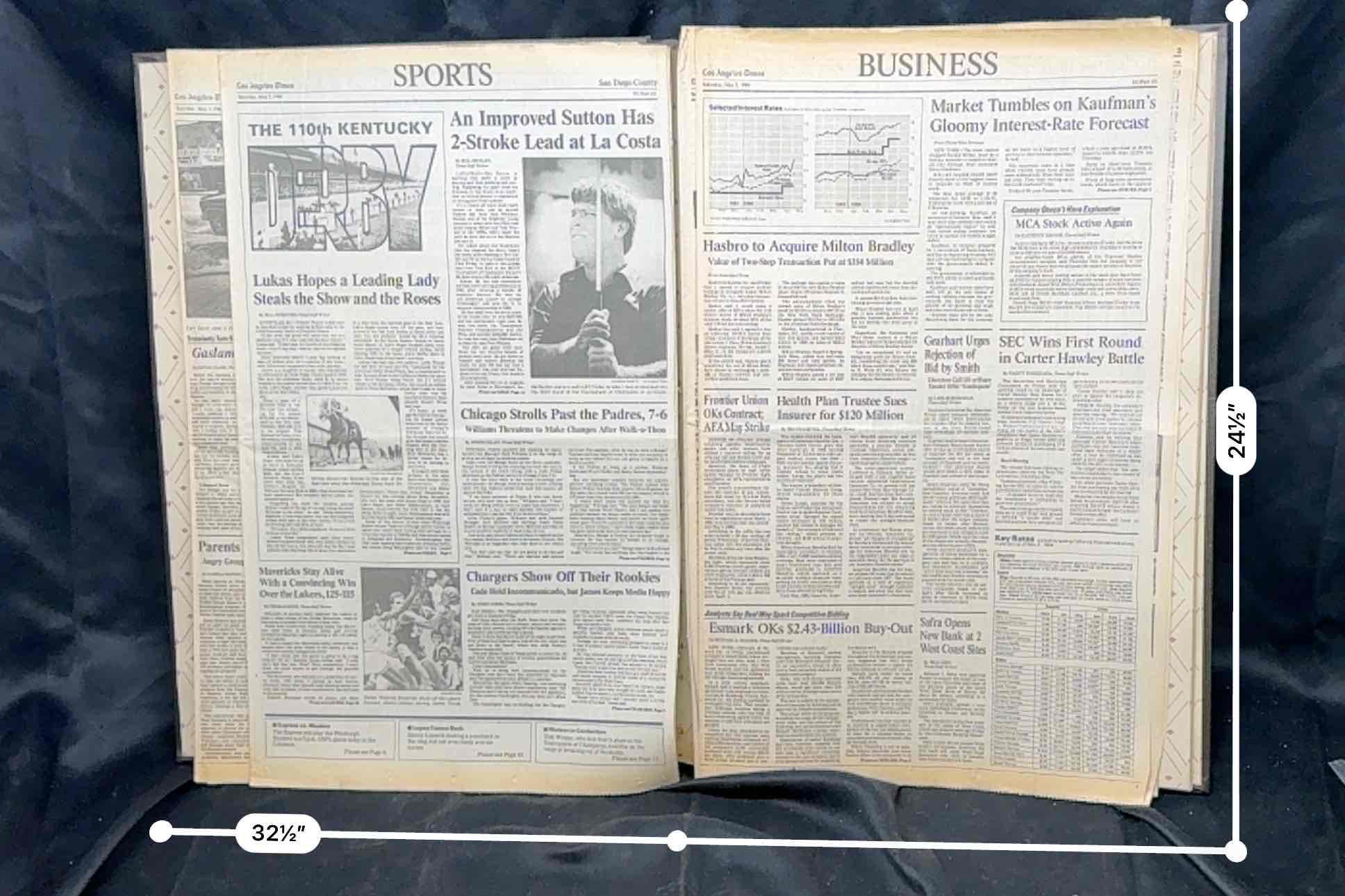 Ephemera The Times Picayune Book of old Newspapers