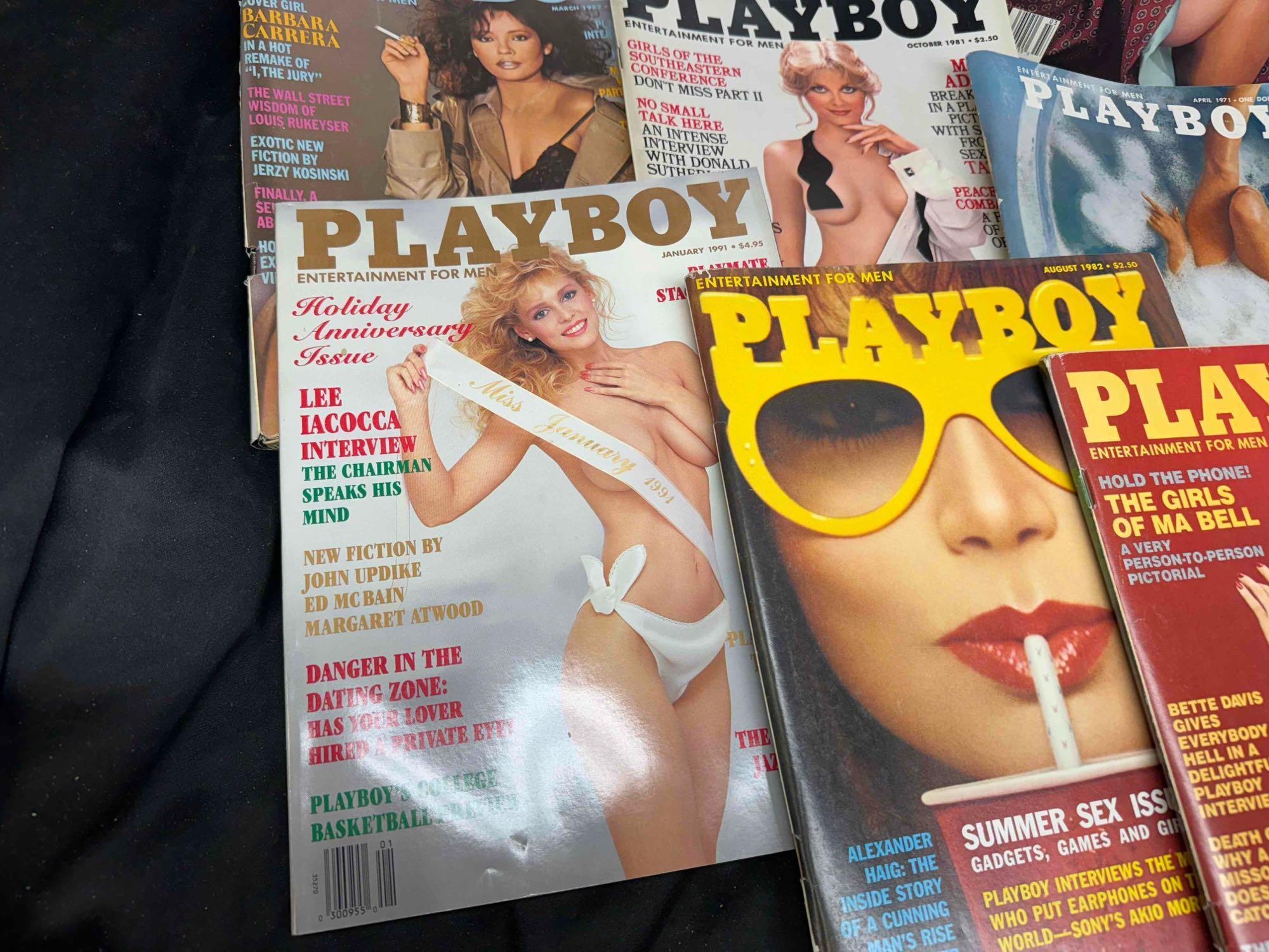 17 Playboy magazines 1980s-1990s Centerfolds