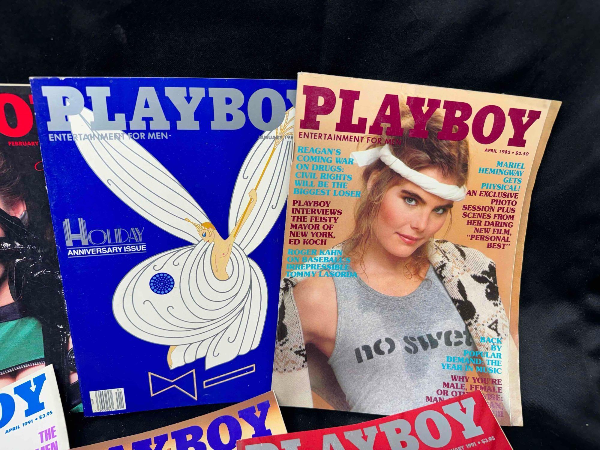 17 Playboy magazines 1980s-1990s Centerfolds