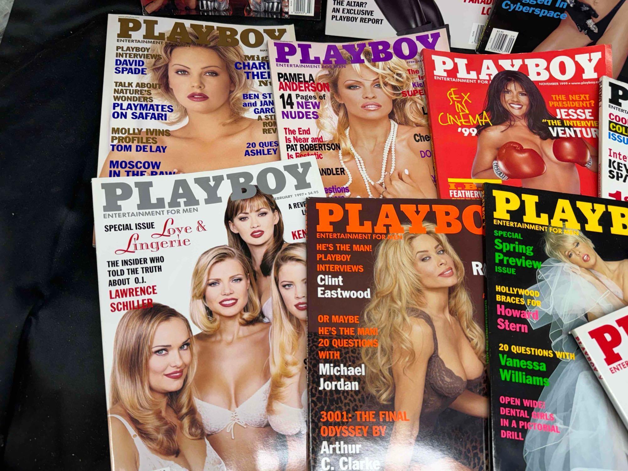 20 Vintage Playboy Magazines 1990s WWE Sable, KISS, Lara Croft, Marilyn Monroe