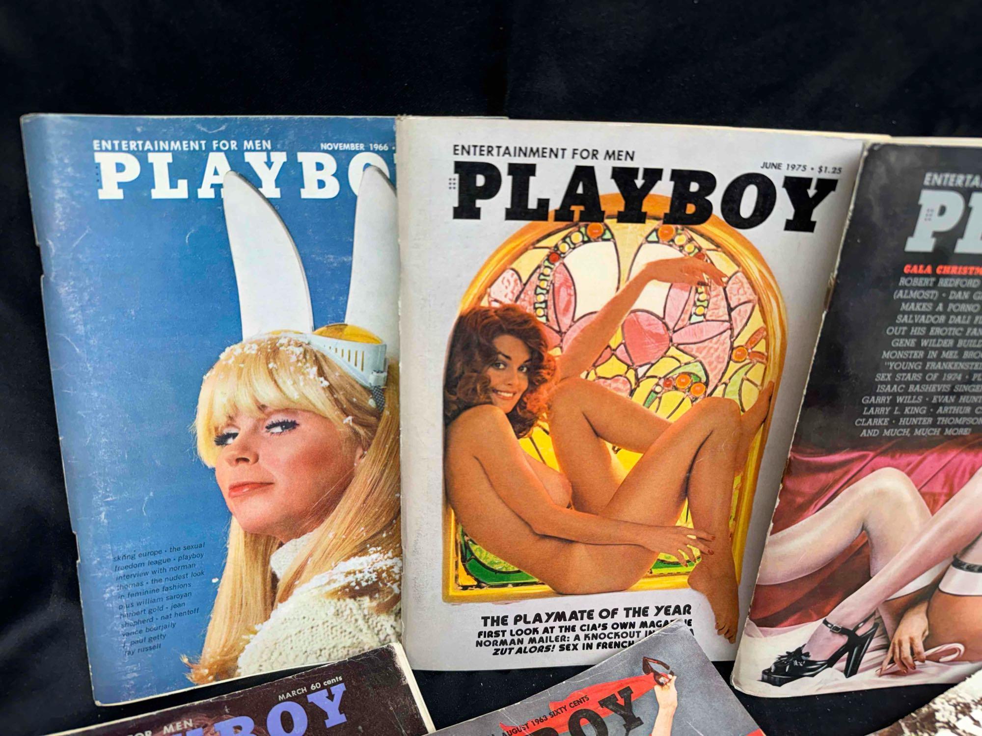 15 Vintage 1960s-1970s Playboy Magazines Centerfolds