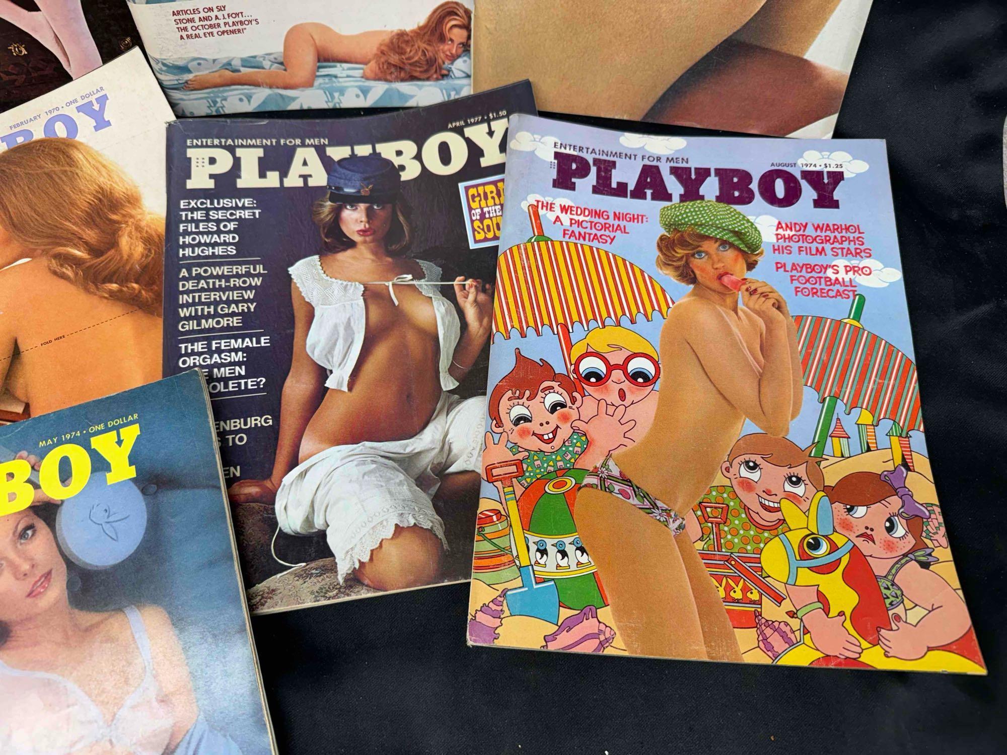 15 Vintage 1960s-1970s Playboy Magazines Centerfolds