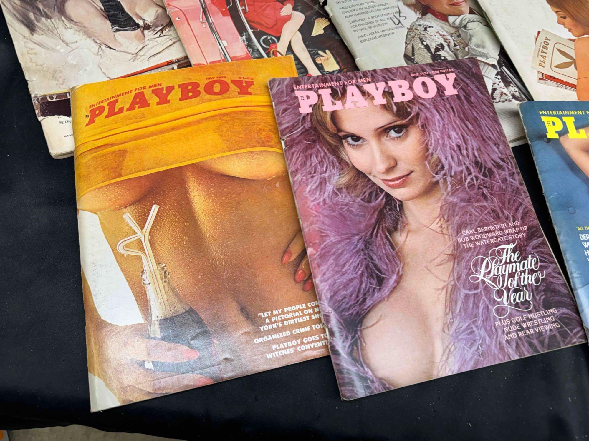 15 Vintage 1960s-1970s Playboy Magazines Centerfolds