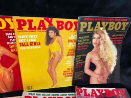 17 Vintage 1980s Playboy Magazines Centerfolds