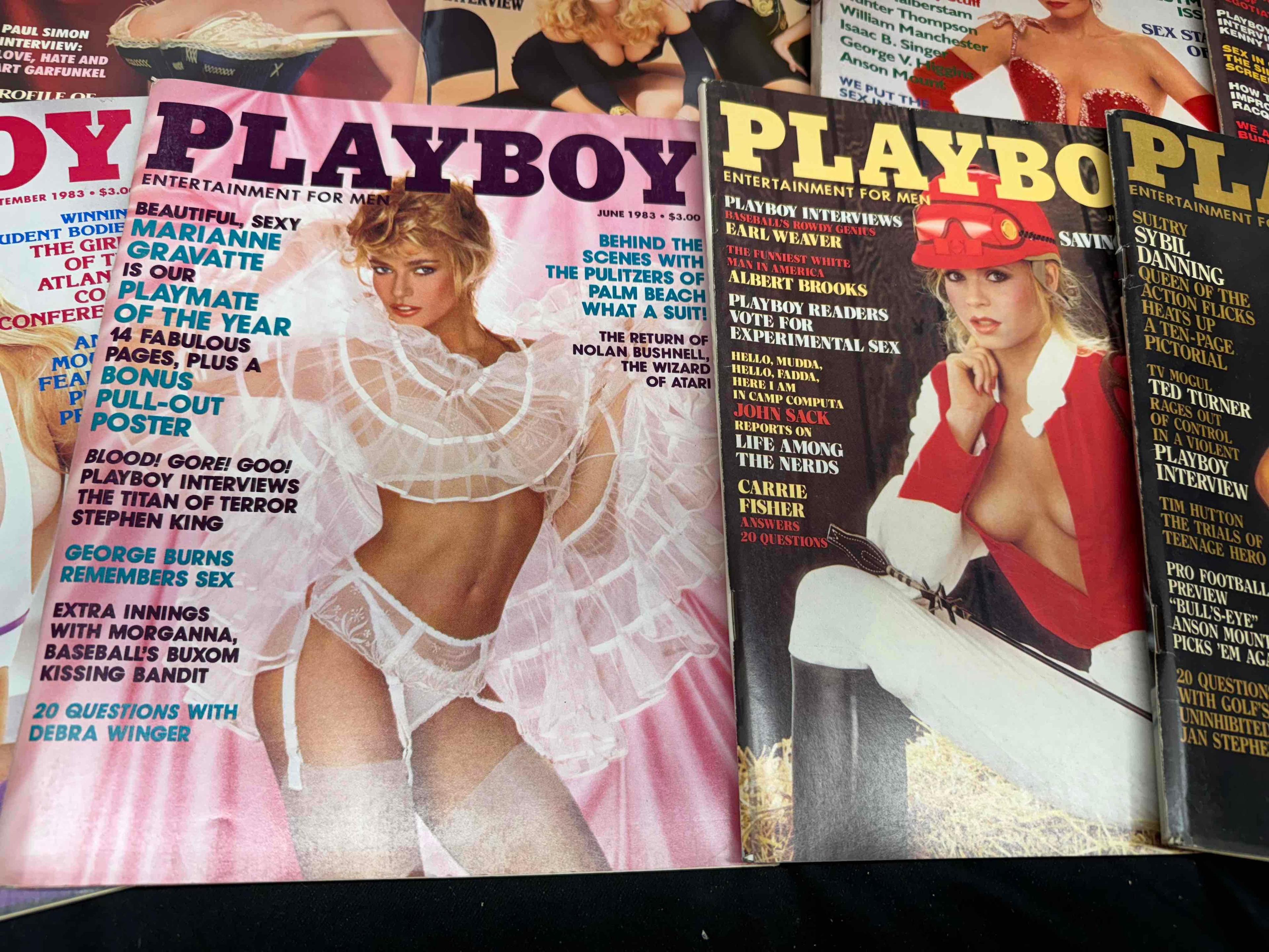 17 Vintage 1980s Playboy Magazines Centerfolds