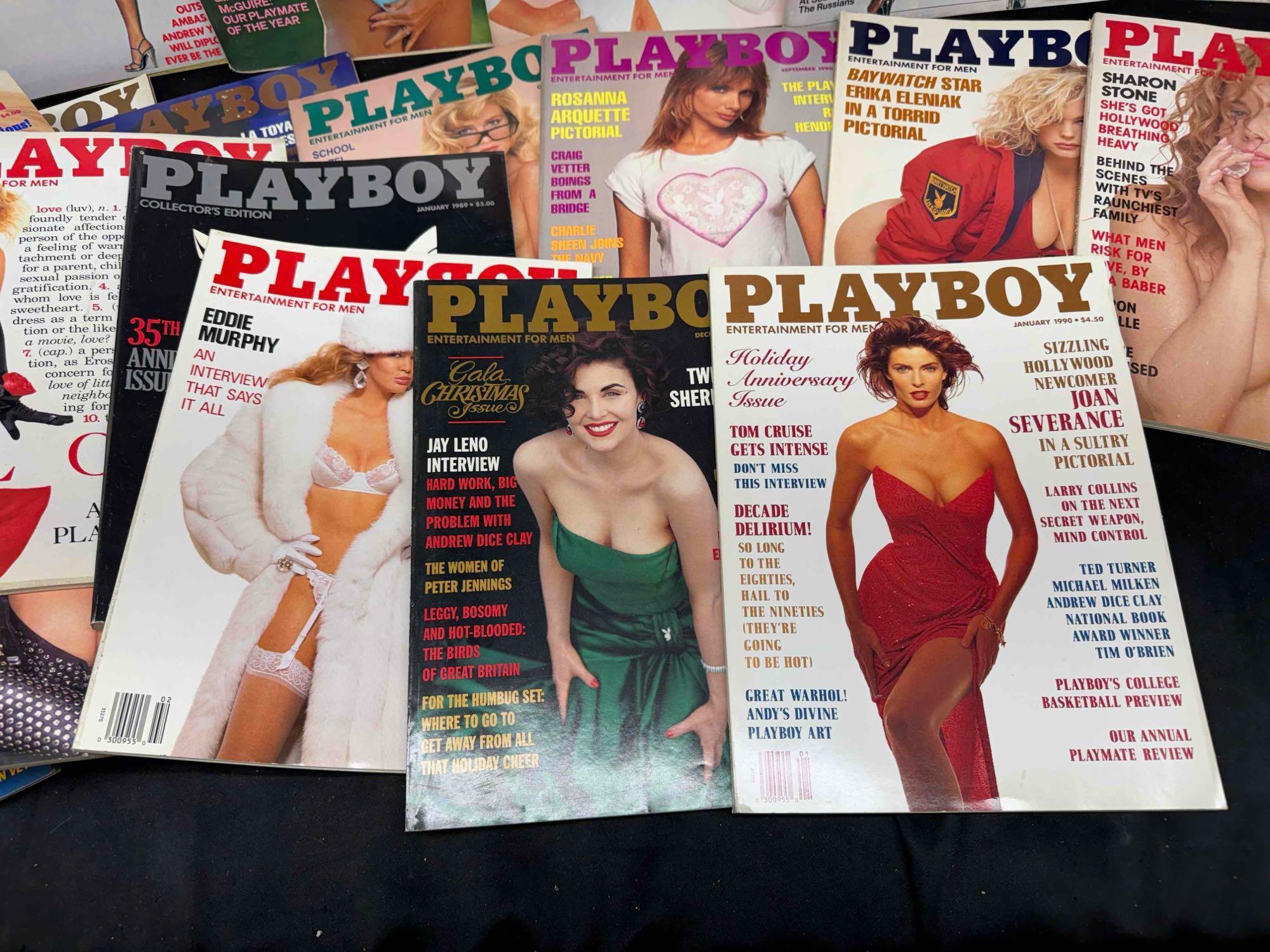 32 Vintage Playboy Magazines 2970s-1990s Latoya Jackson Trump Centerfolds